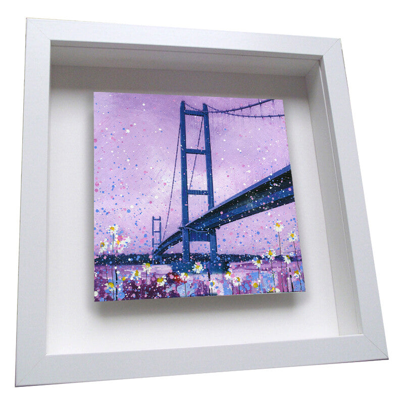 Humber Bridge Framed Ceramic Tile Art