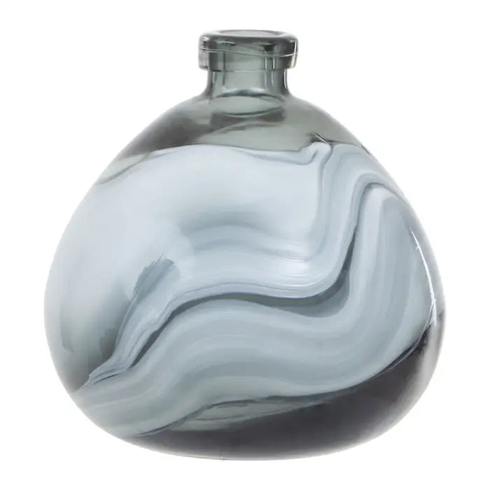 Hallie Small Grey Bottle Vase
