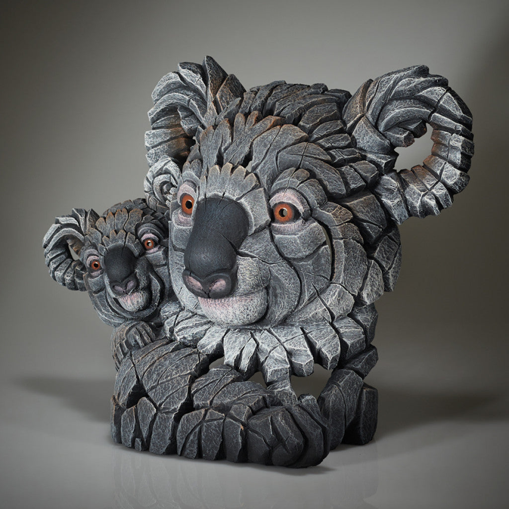 Koala Bust & Baby Joey, Edge Sculpture