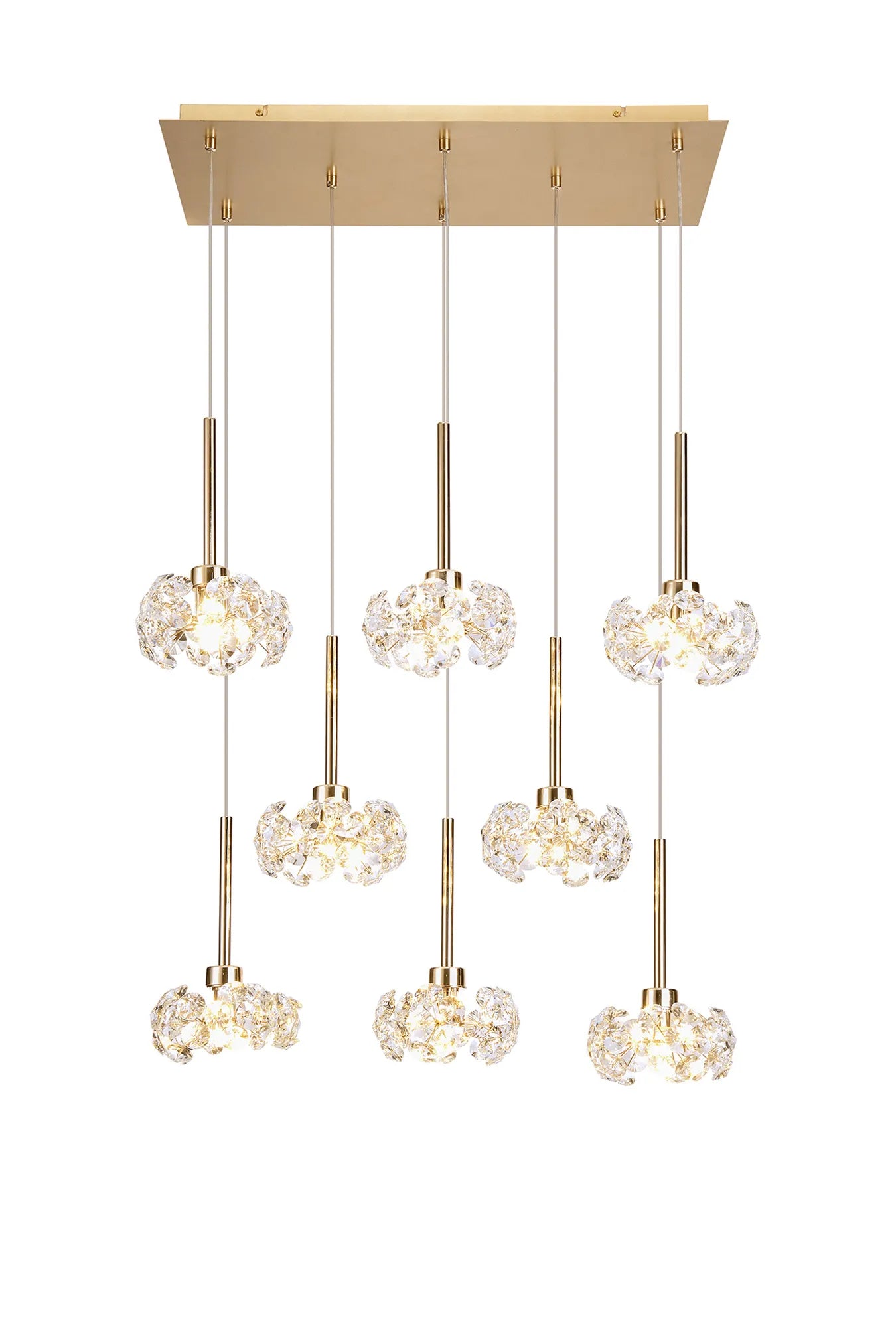 Kresta 8 Light Rectangular Pendant