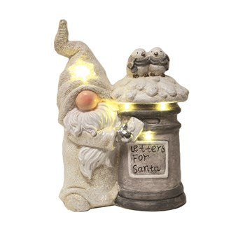 LED Light Up Gonk With Santa Post Box