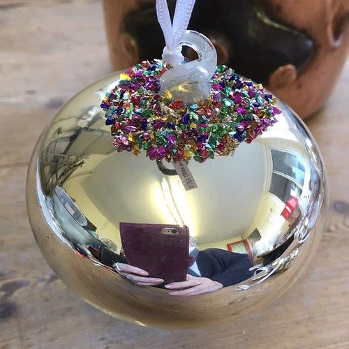 Silver Glass & Rainbow Pieces - 6cm