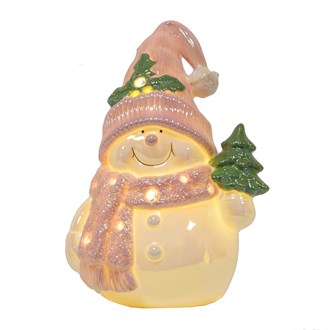 Iridescent Snowman - LED Light Up