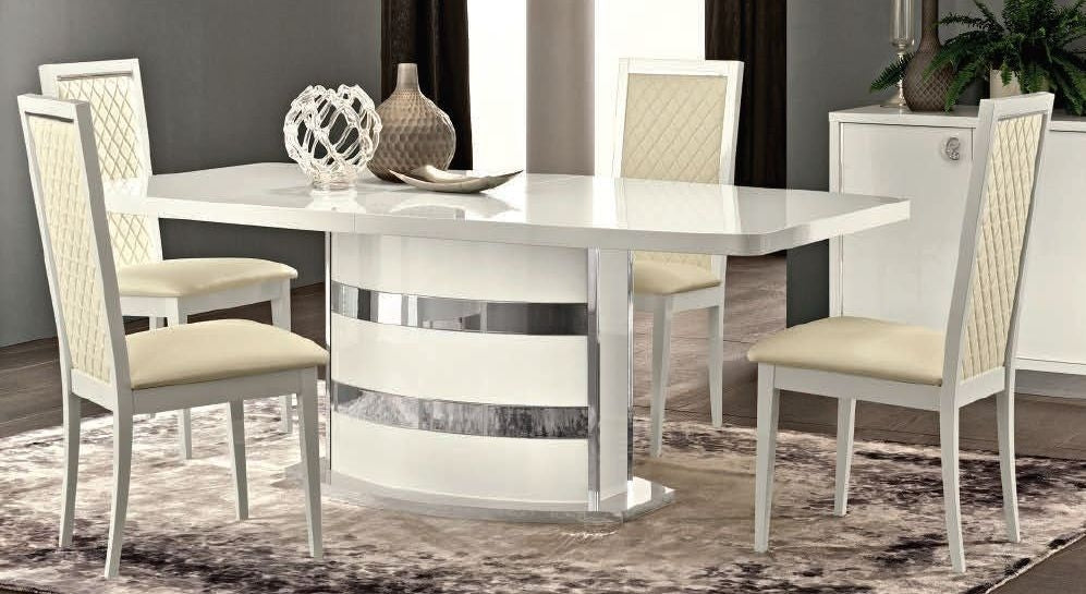 Amour White Extending Table