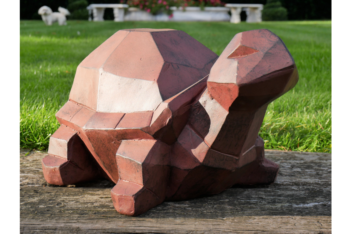 Geometric Exterior Tortoise Ornament