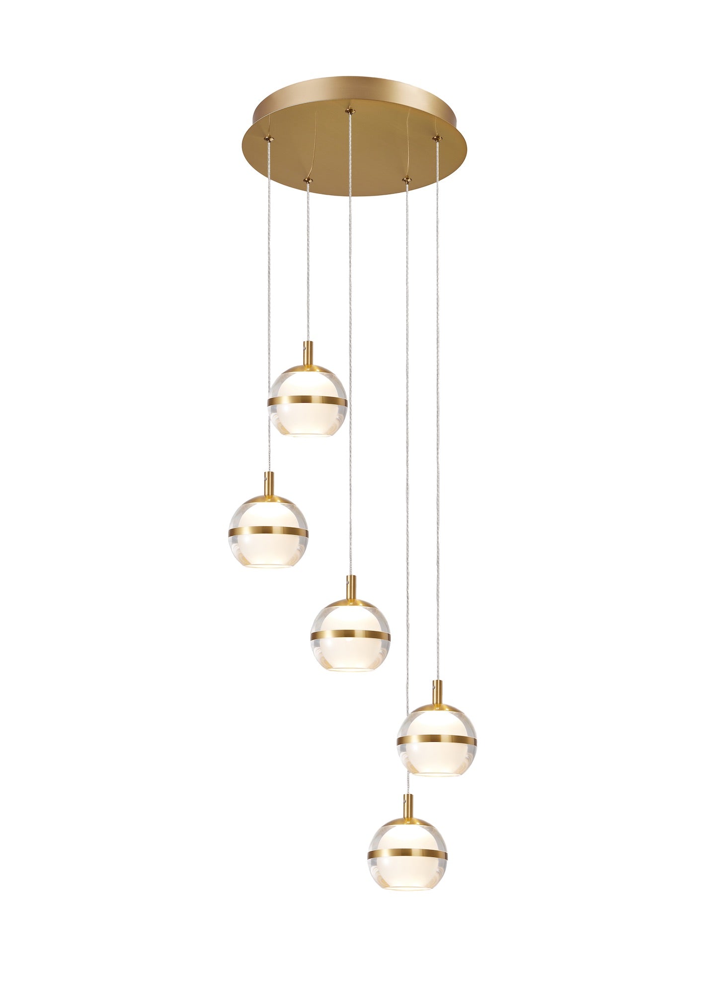 Bladon 5 Light Spiral Pendant