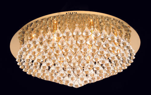 Spencer 12 Light Round Crystal Flush