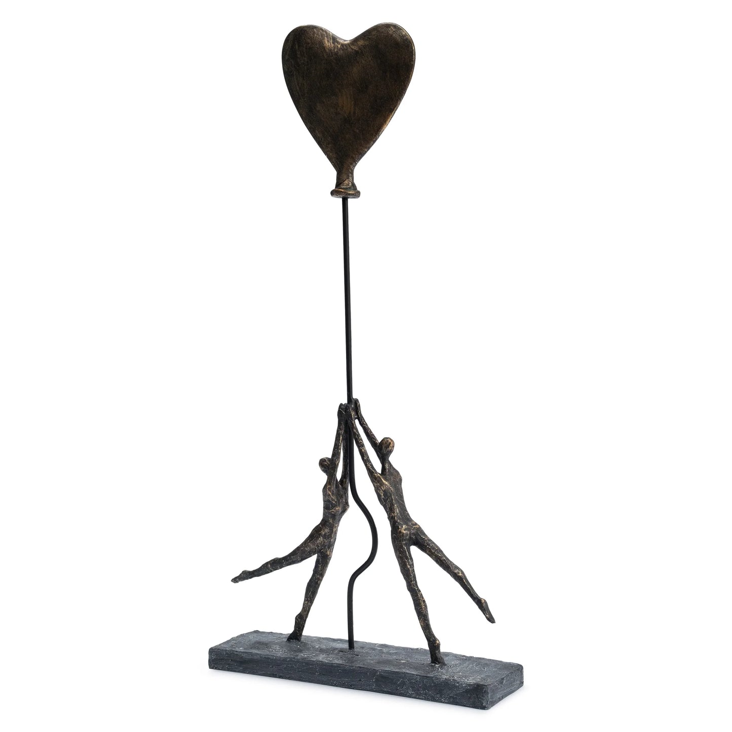 Couple with Heart Balloon Sculpture