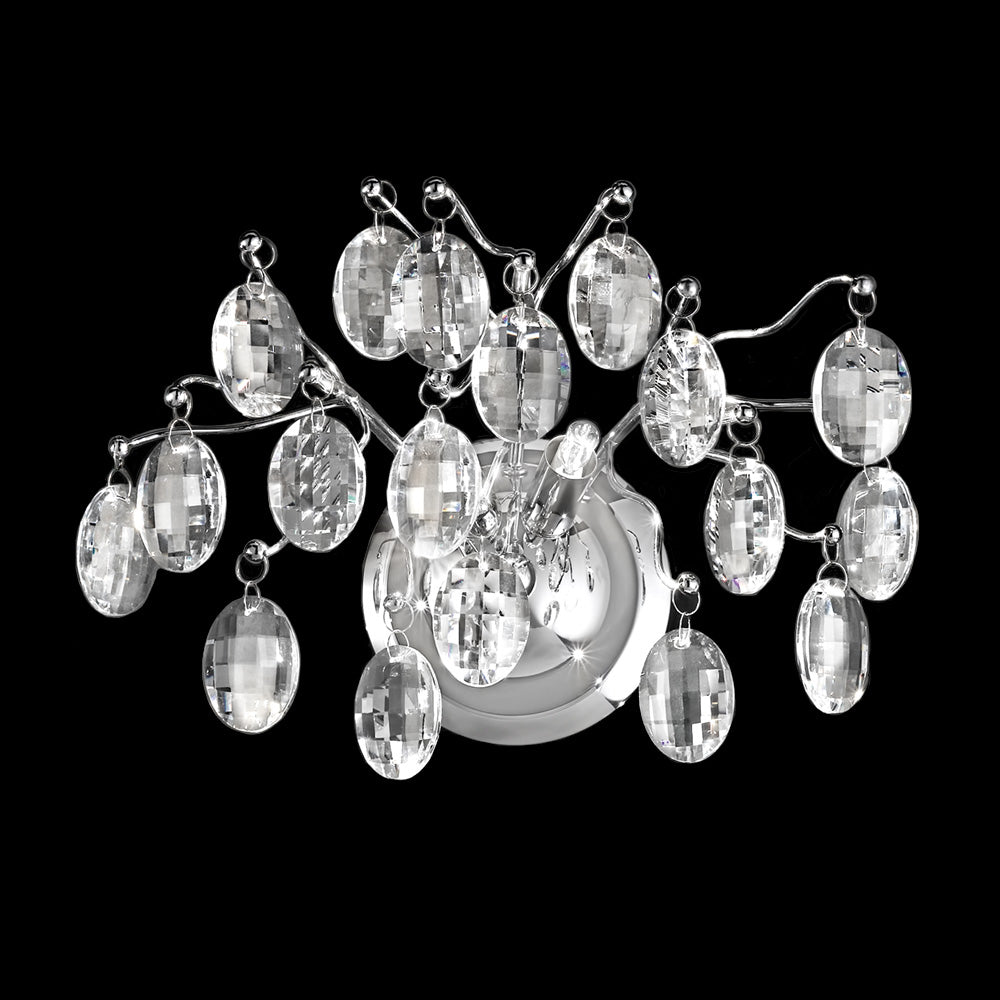 Windsor Chrome & Crystal Double Wall Light