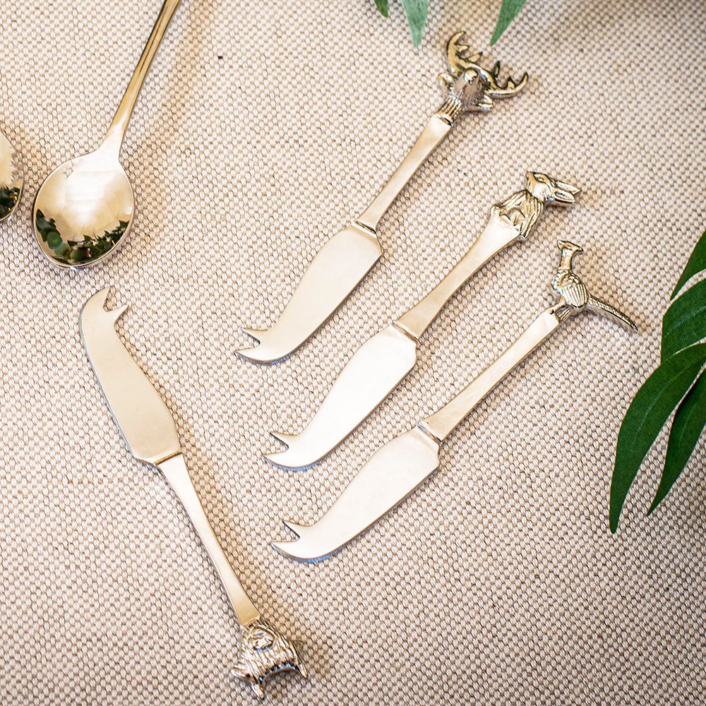 Country Animals Mini Cheese Knives - Set of 4
