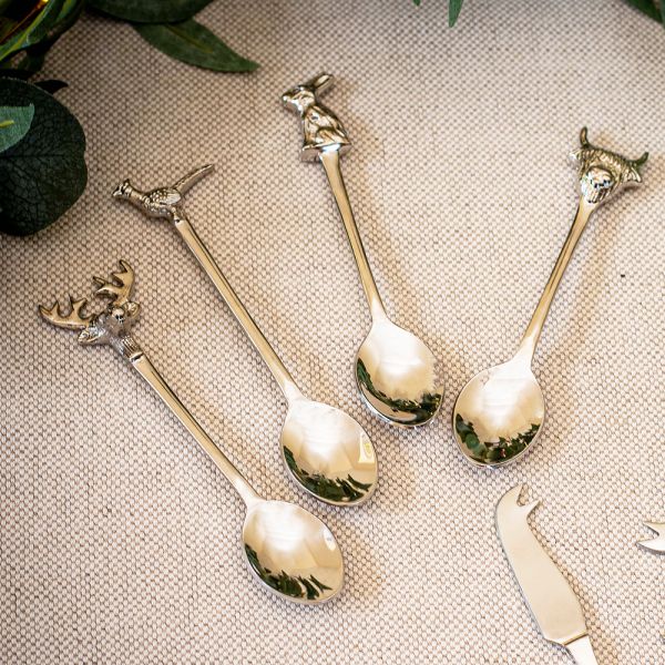 Country Animals Teaspoons - Set of 4