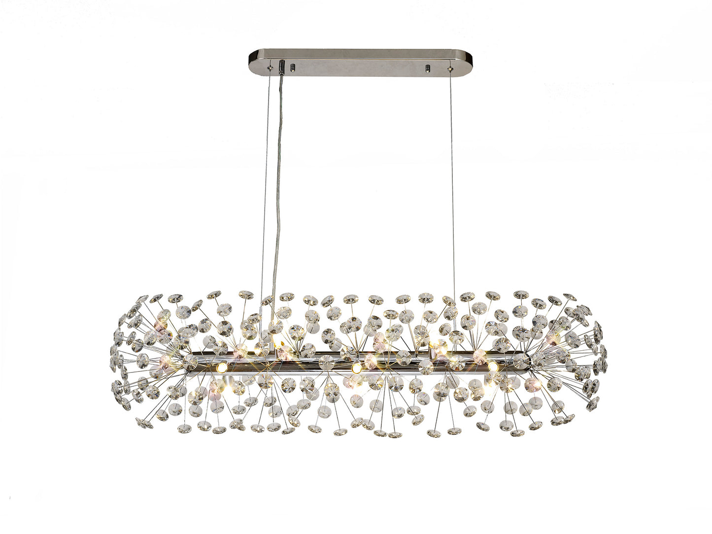 Kresta Chrome Oblong 10 Light Pendant