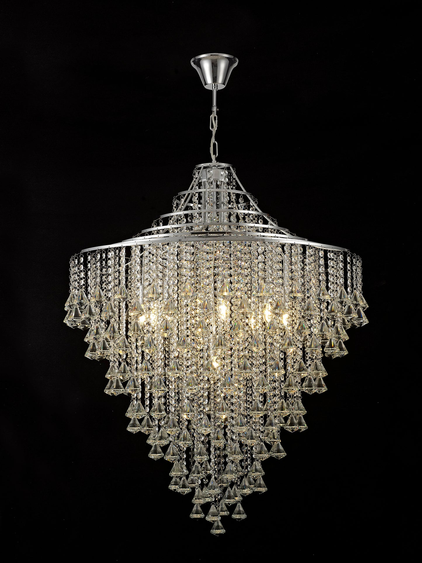 Liberty 9 Light Wide Crystal Pendant