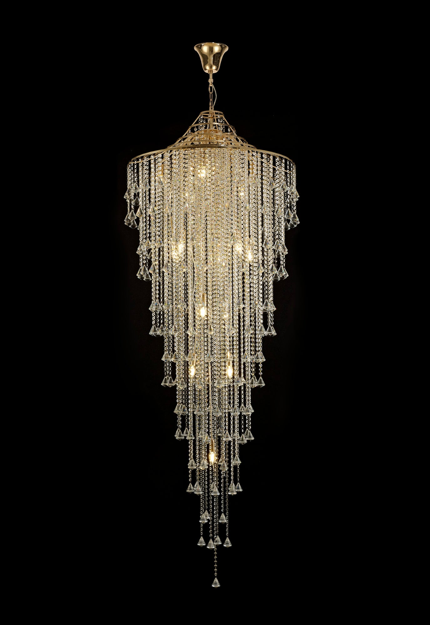 Liberty 15 Light Tall Crystal Pendant