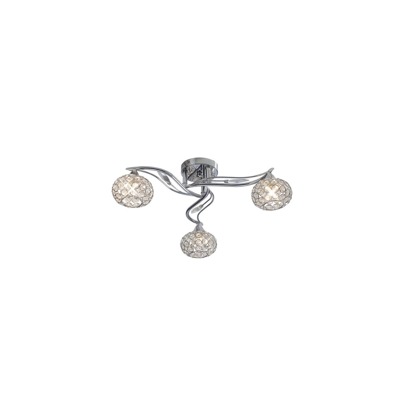 Sylvan Crystal 3 Light Flush