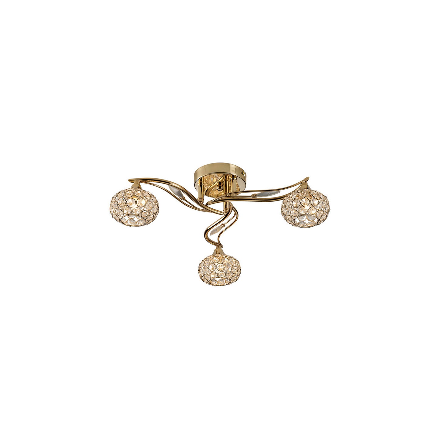 Sylvan Crystal 3 Light Flush
