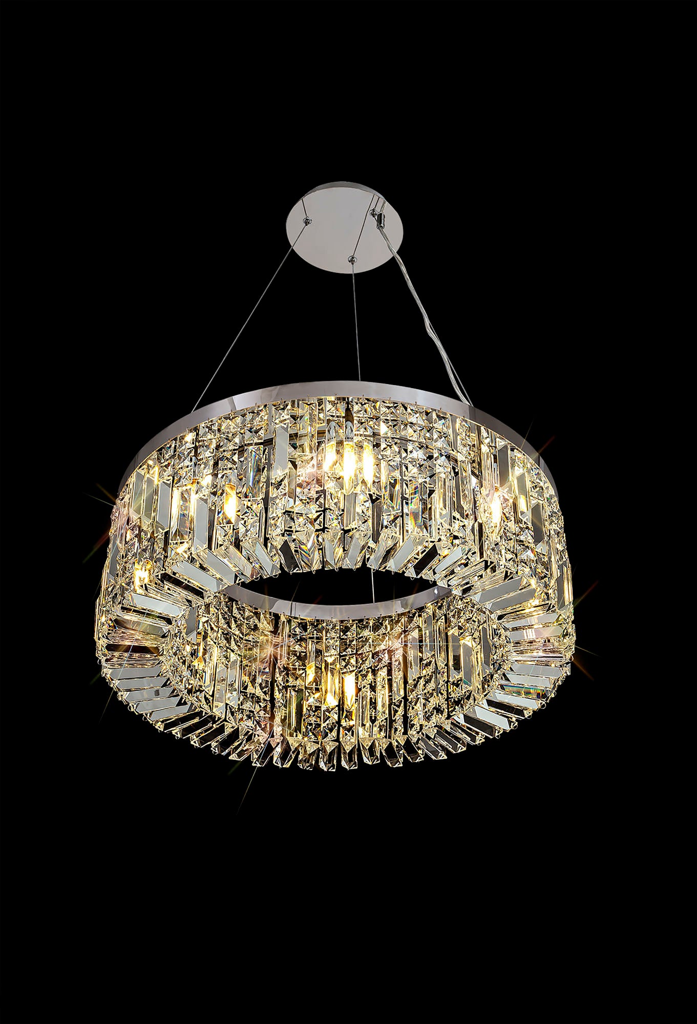 Regent Small Chrome Round Pendant