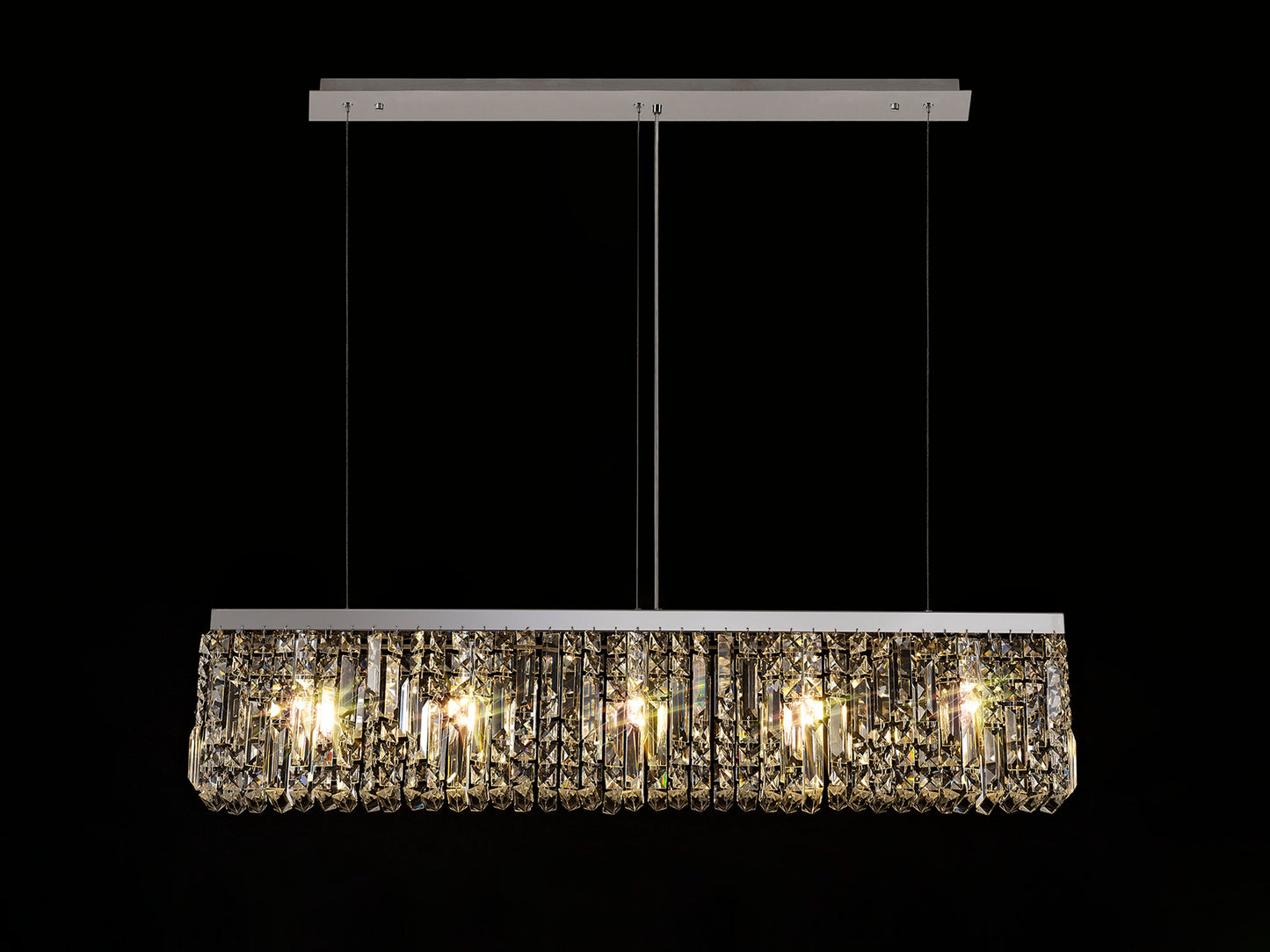 Regent Small Chrome Linear Pendant