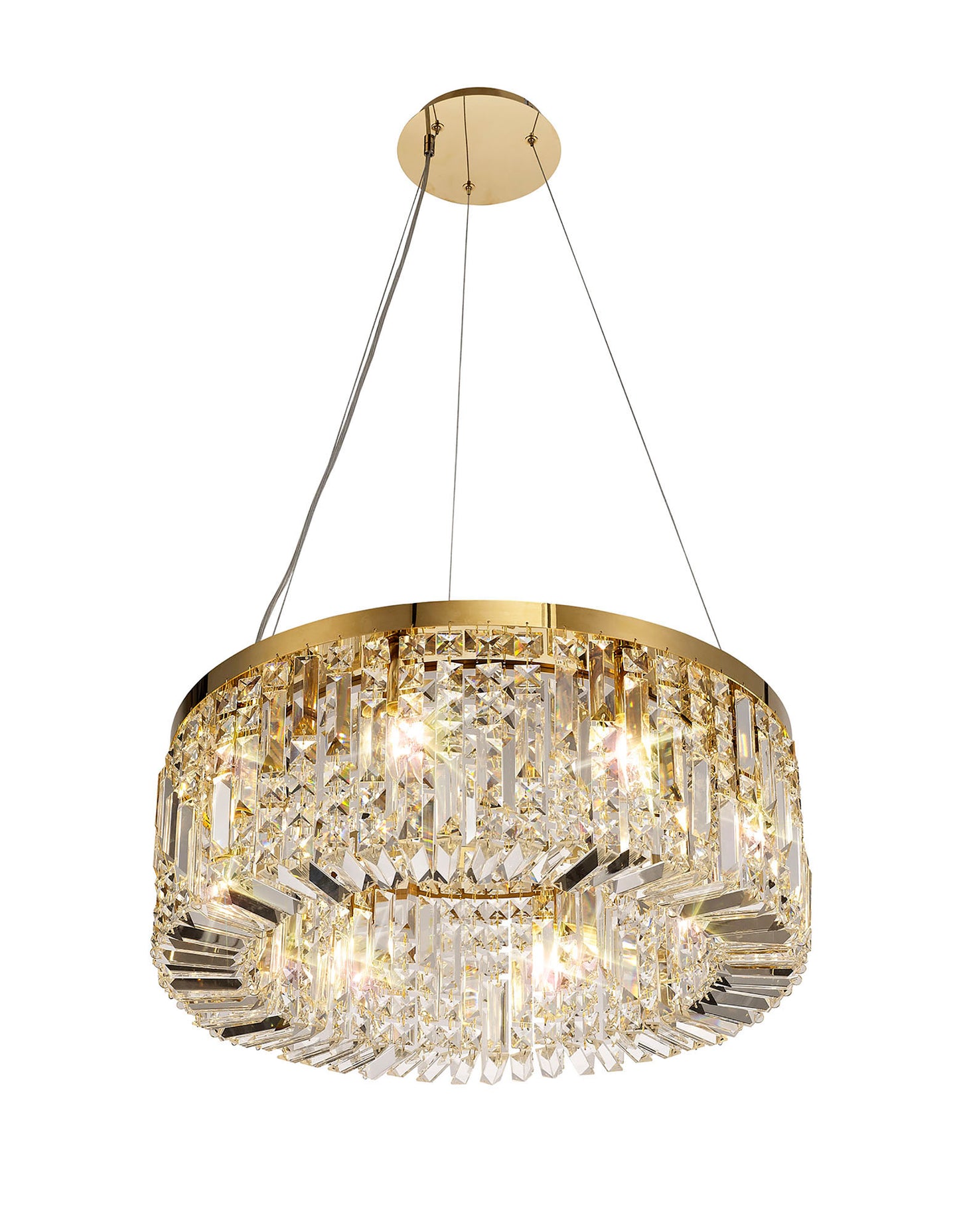 Regent Small Gold Round Pendant