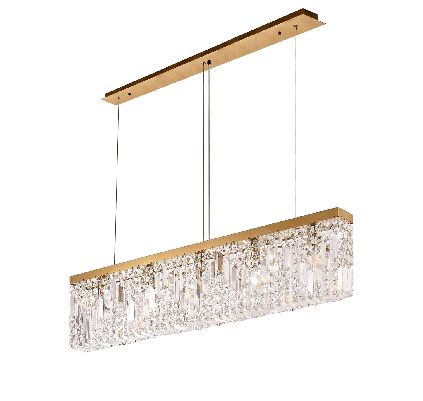 Regent Small Gold Linear Pendant