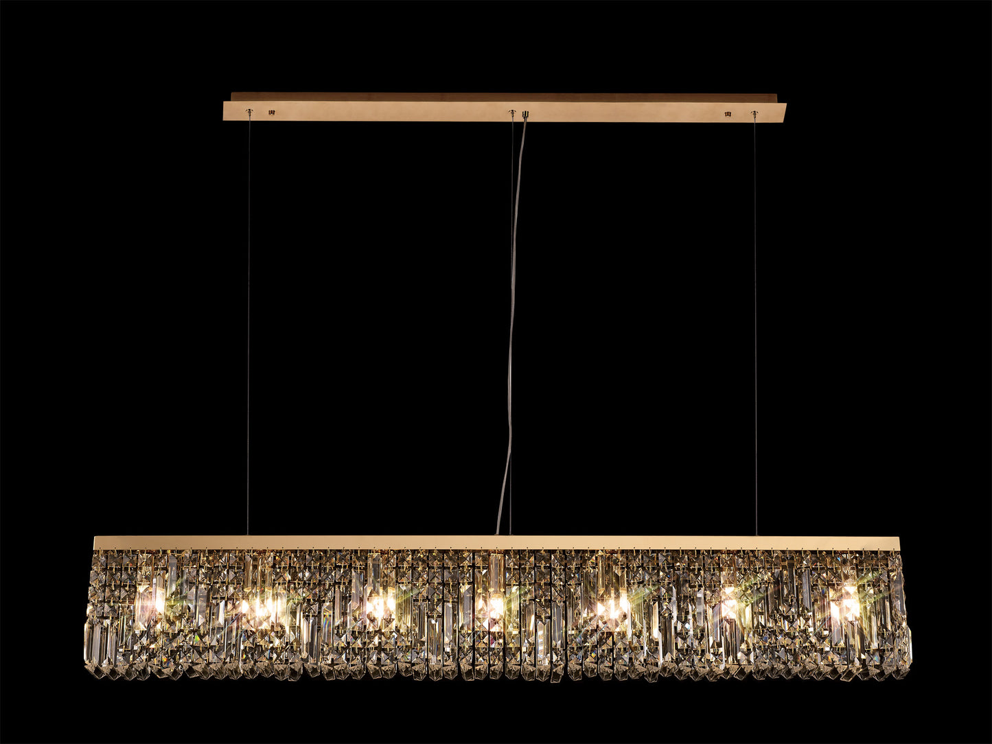 Regent Large Gold Linear Pendant
