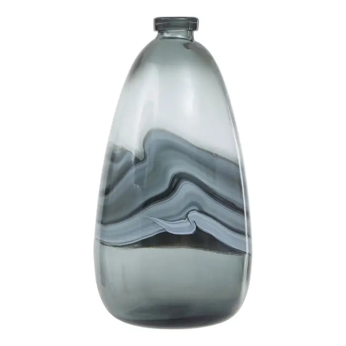 Hallie Large Grey Bottle Vase
