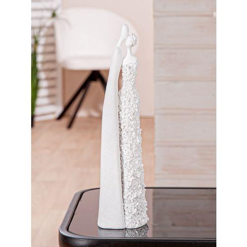 Flowered Couple Sculpture