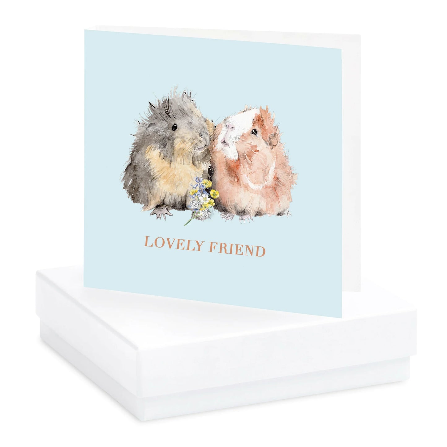 Lovely Friend - Sterling Silver Earring Card
