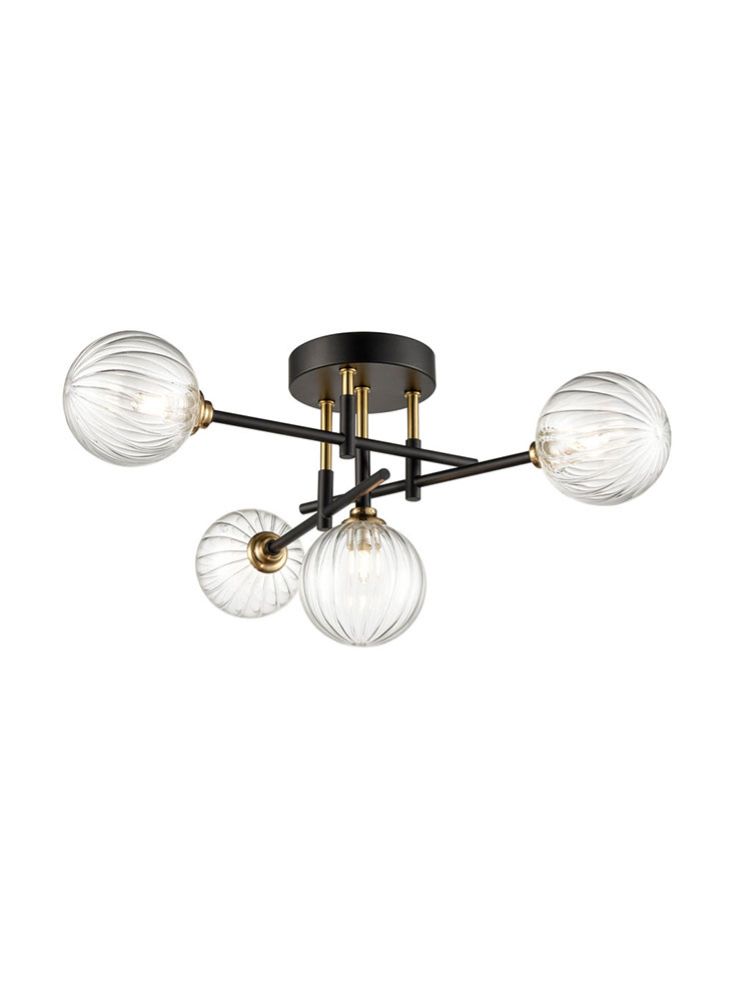 Abby 4 Light Semi-Flush Fitting
