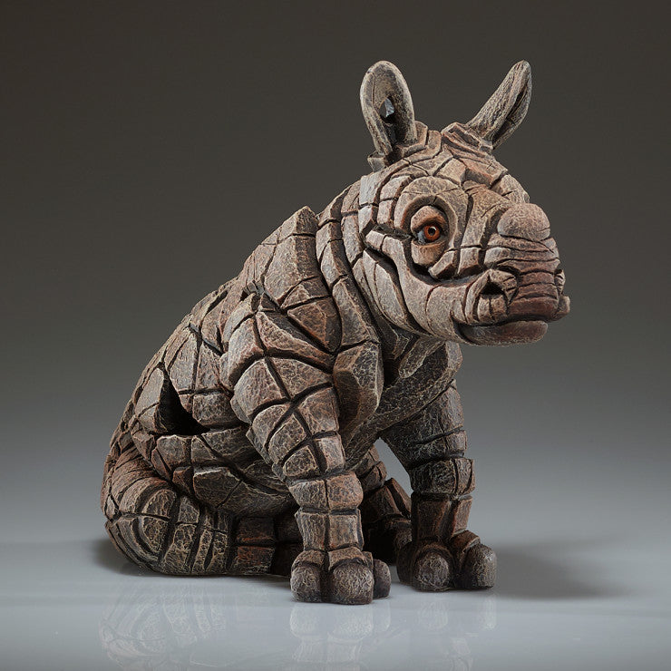 White Rhinoceros Calf, Edge Sculpture