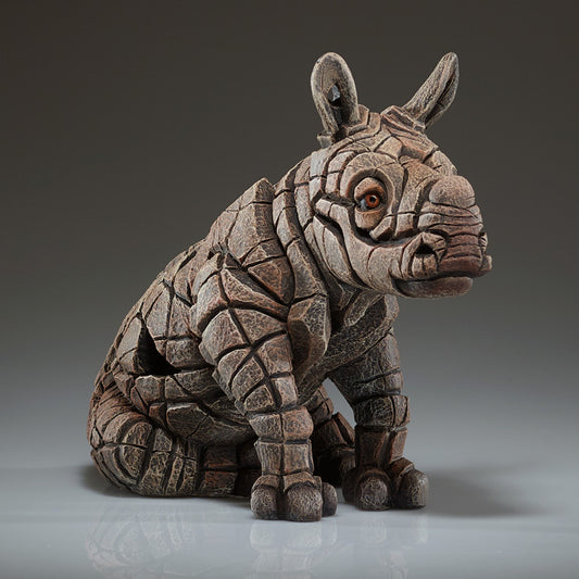White Rhinoceros Calf, Edge Sculpture - PRE ORDER