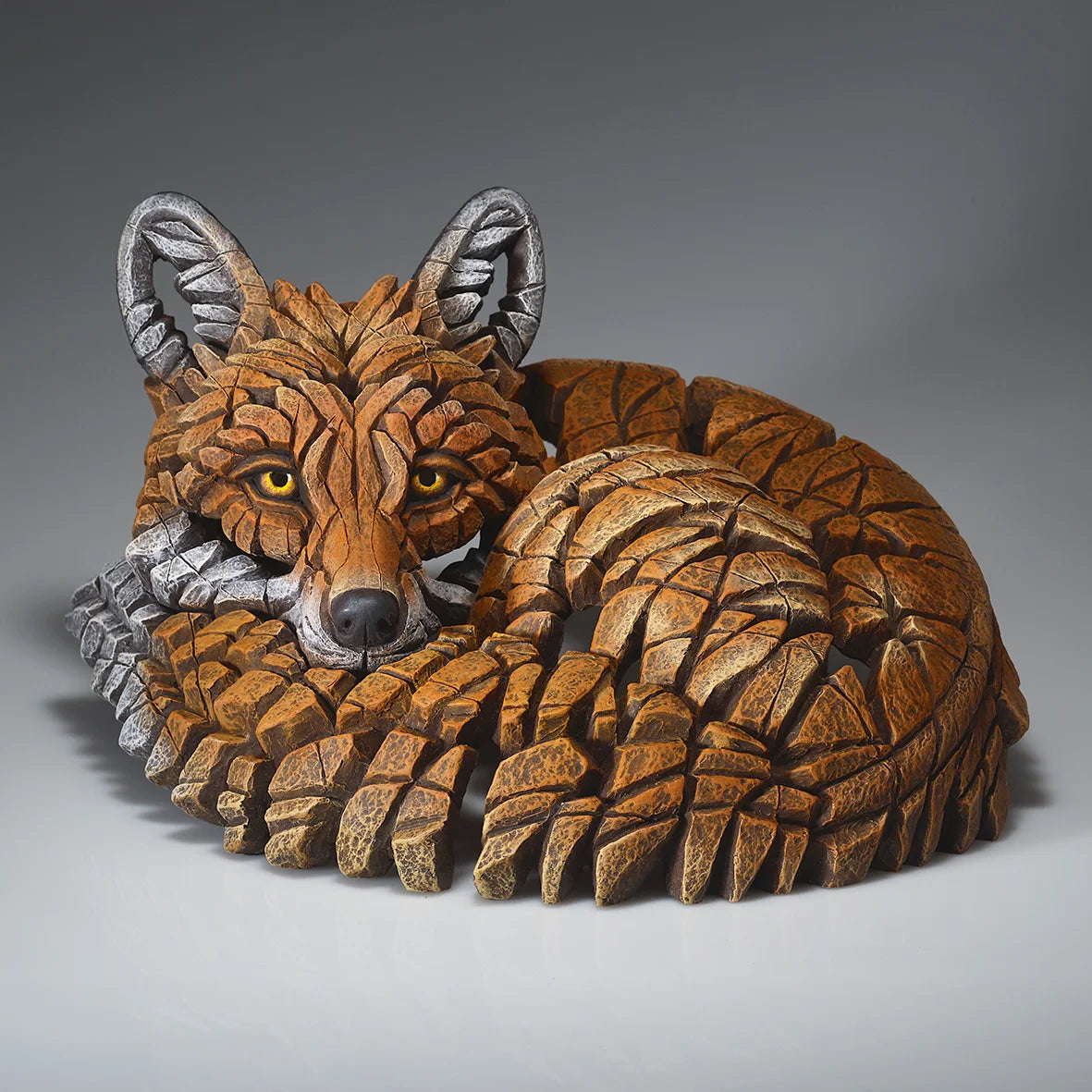 Curled Up Fox, Edge Sculpture