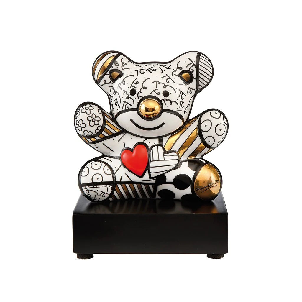Golden Truly Yours - Romero Britto Sculpture