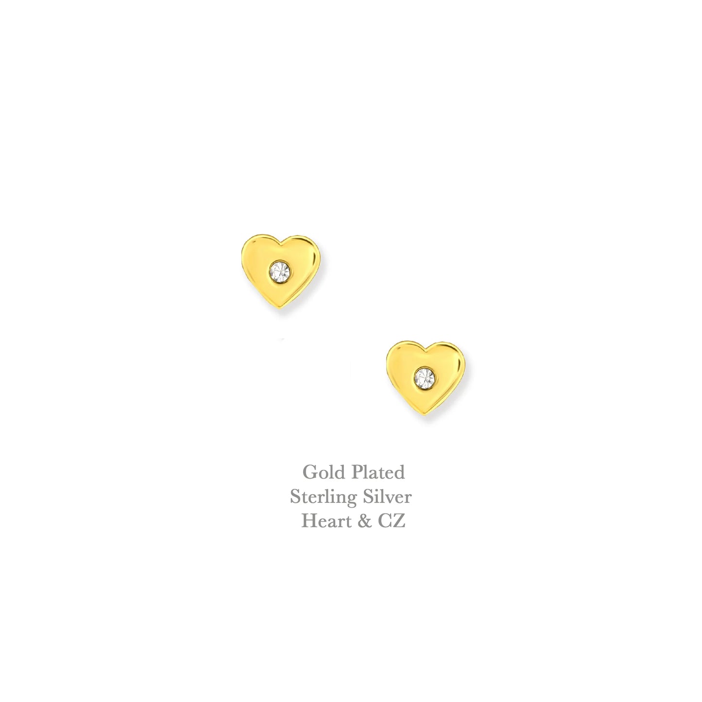Friendship Quote - Sterling Silver Gold Plated Earring Card