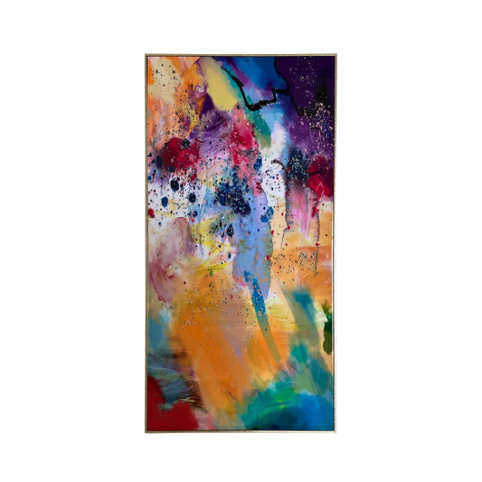 Multi-Coloured Abstract Art Print