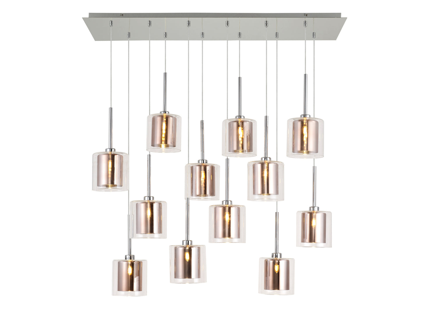 Aprillo 12 Light Rectangular Pendant