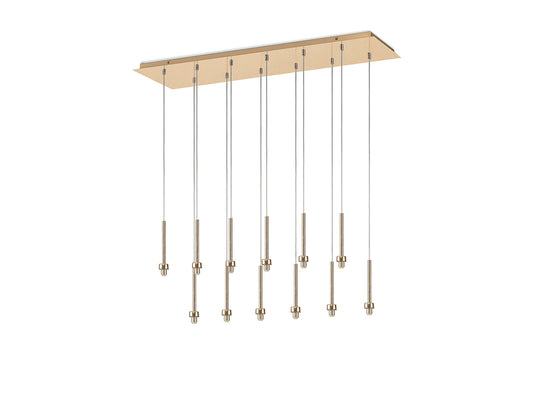 Aprillo 12 Light Rectangular Pendant