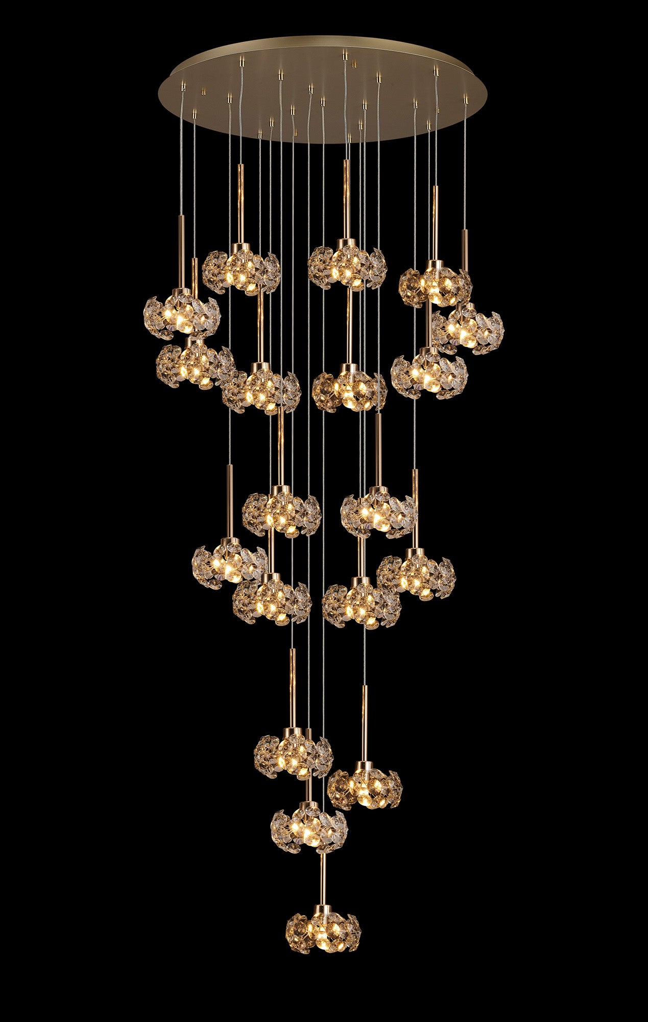 Aprillo 19 Light Round Pendant