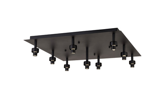 Aprillo 9 Light Square Flush