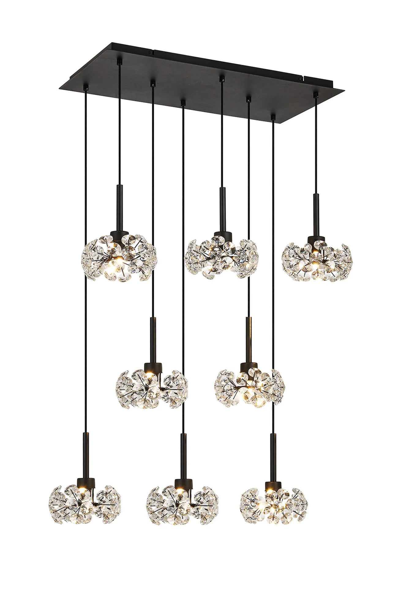 Kresta 8 Light Rectangular Pendant