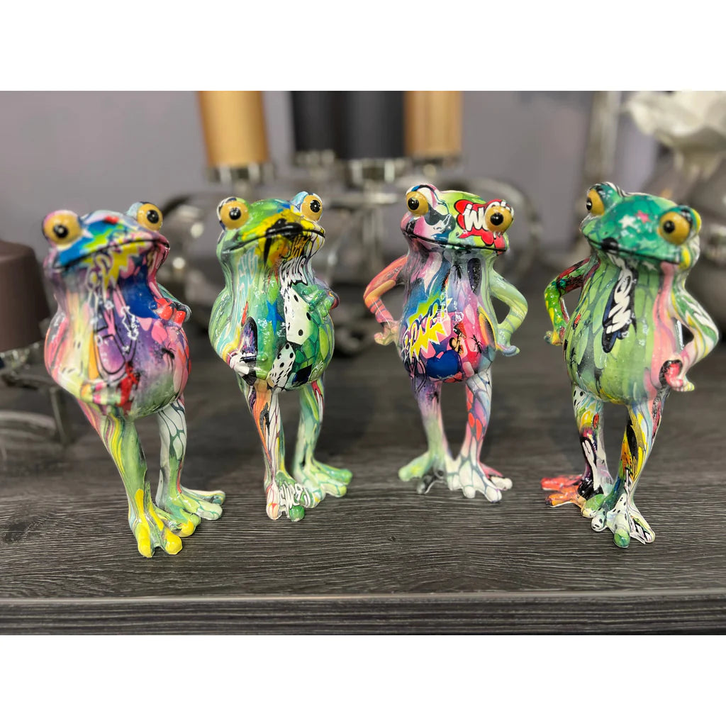 Graffiti Frog Sculpture - Small