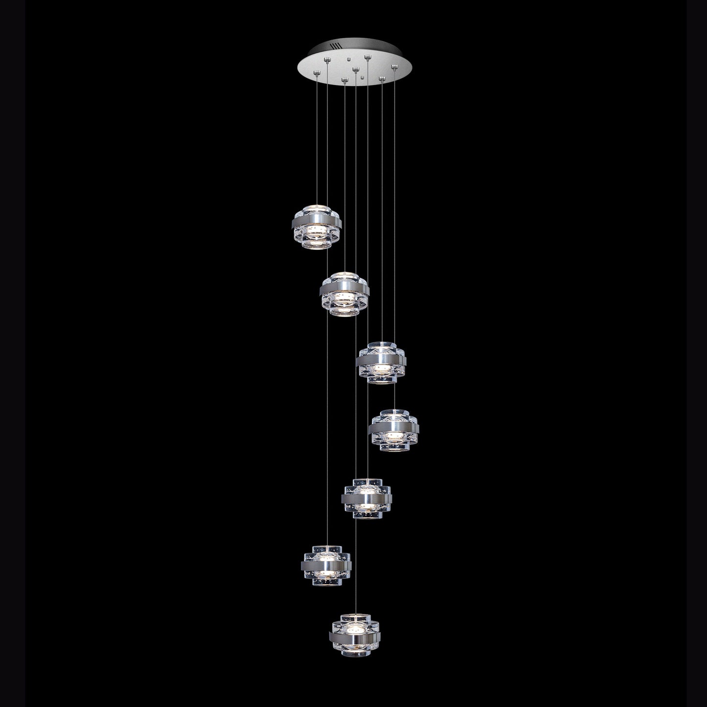 Gionna 7 Light Spiral Pendant