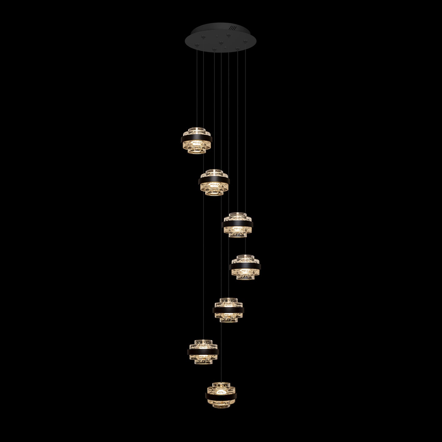 Gionna 7 Light Spiral Pendant