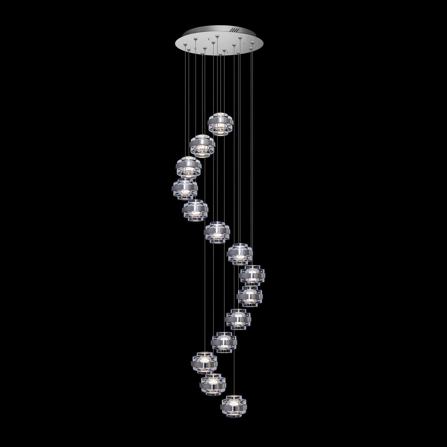 Gionna 14 Light Spiral Pendant
