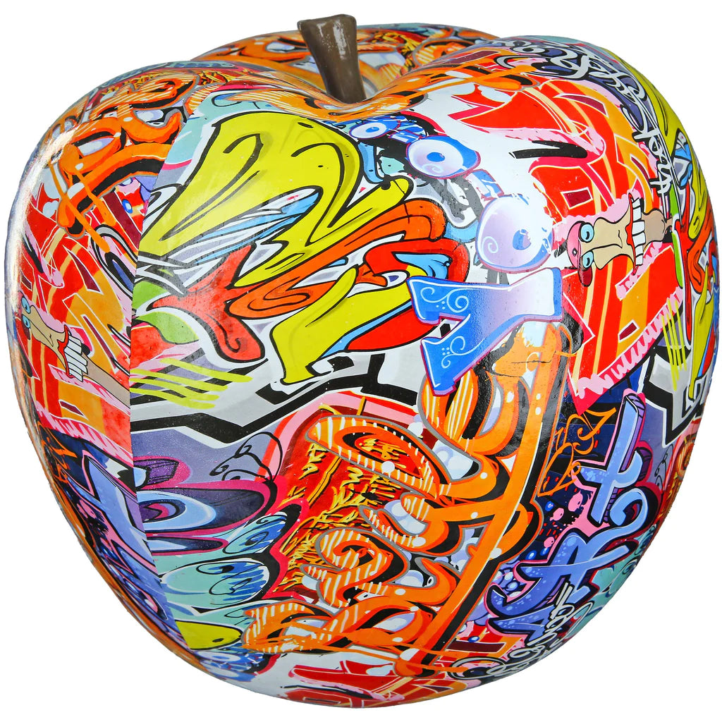Graffiti Apple Sculpture