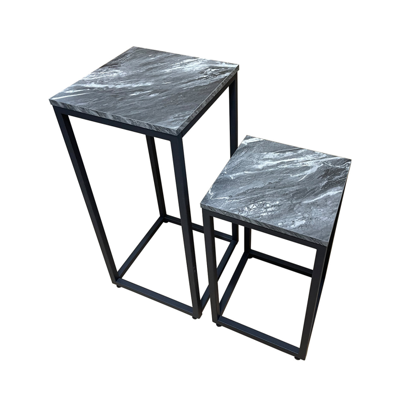 Ali Pedestal Tables - Set of Two