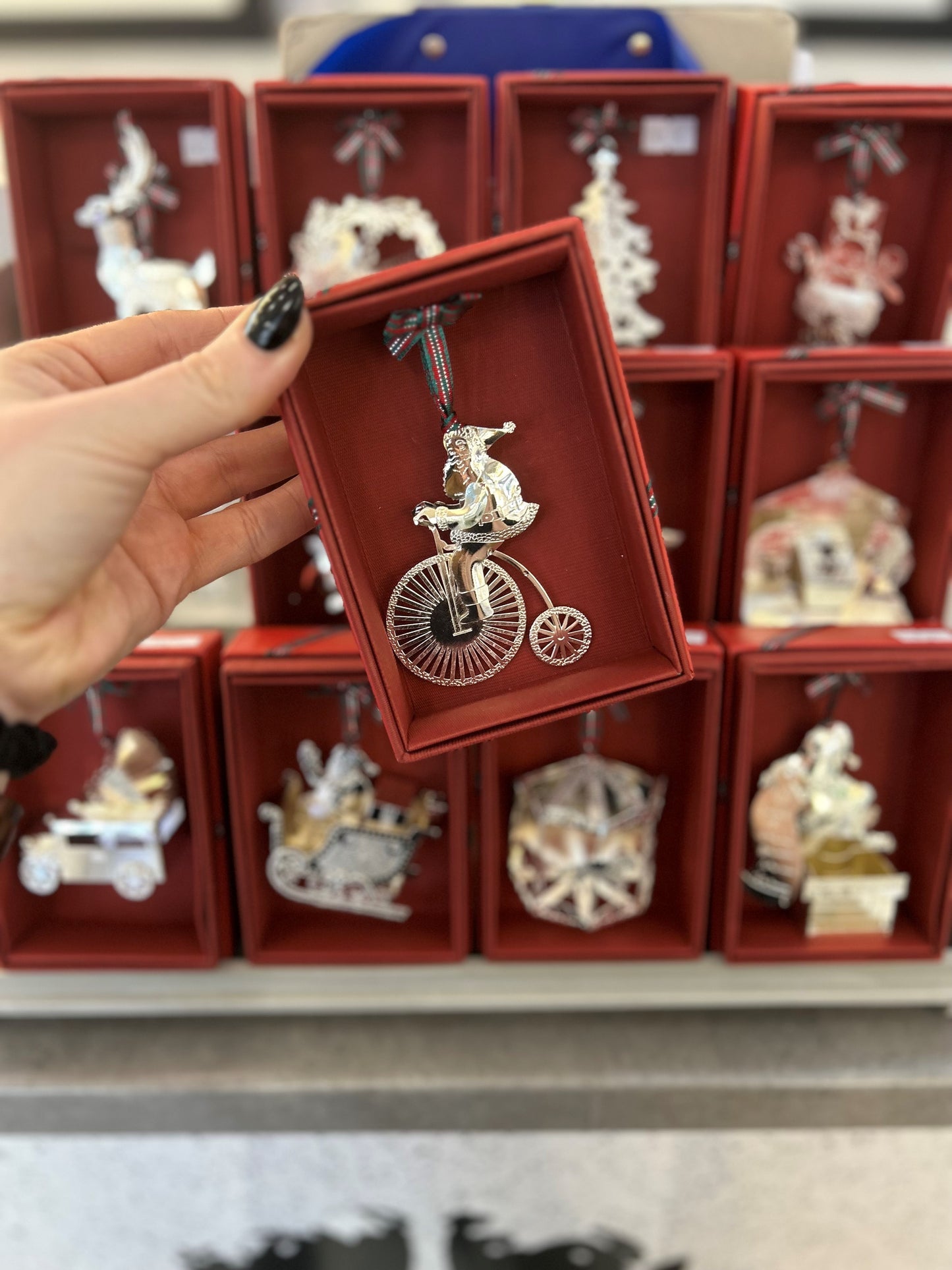 Metal Boxed 3D Penny Farthing Hanging Decoration