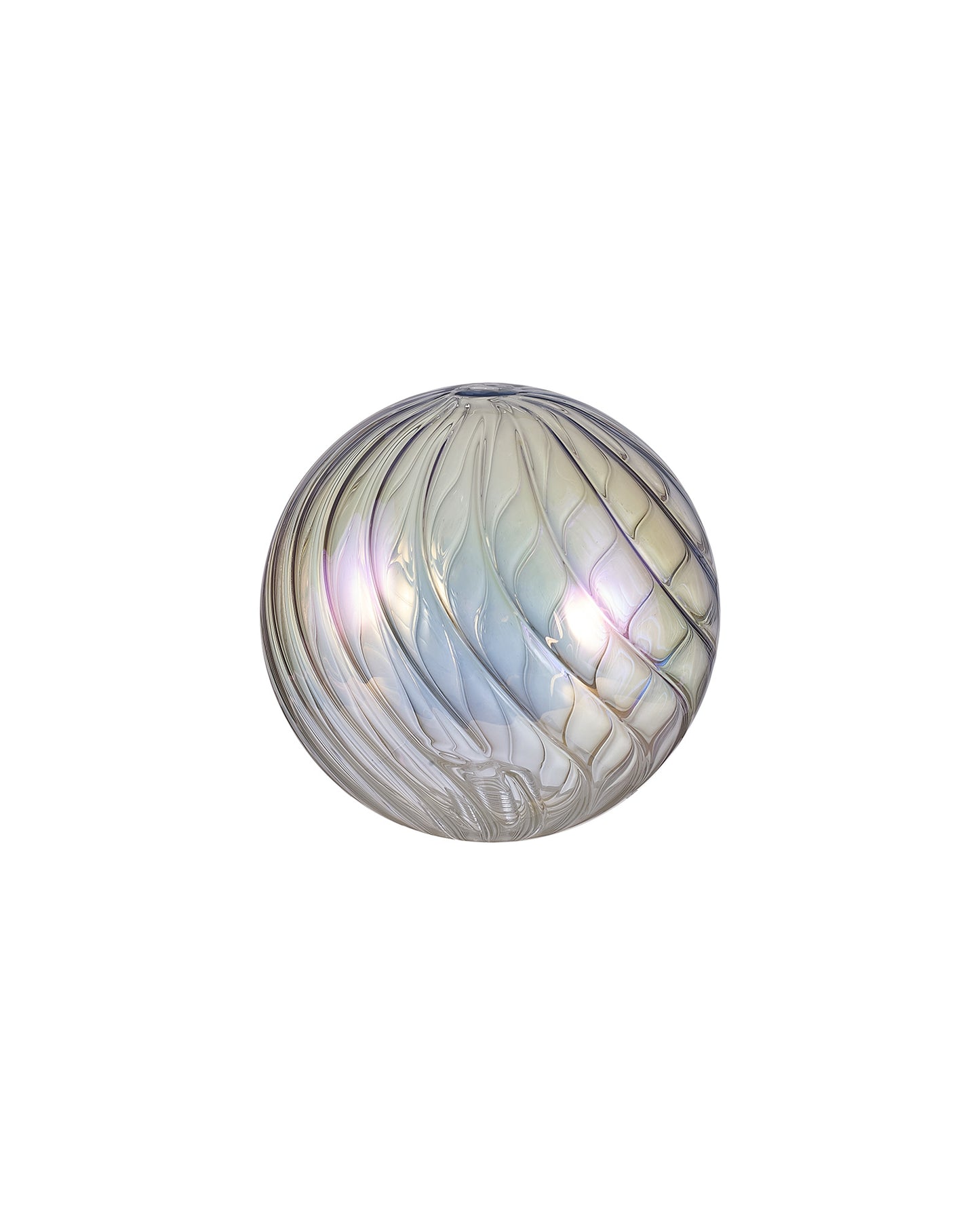 Aprillo Round Wave Classic Shade - Cognac/Iridescent/Chrome