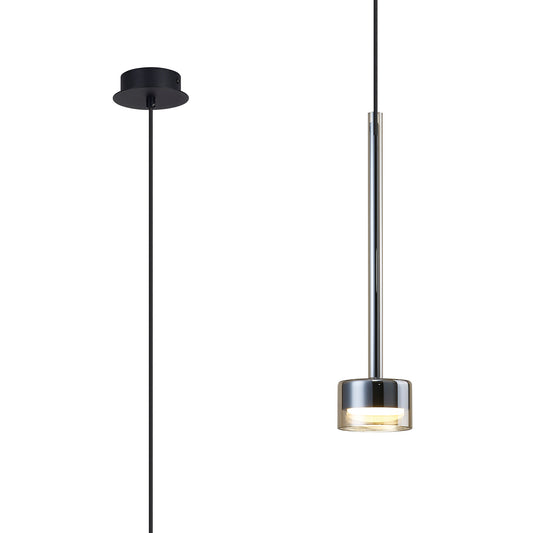 Thorpe Single Pendant Black & Bronze