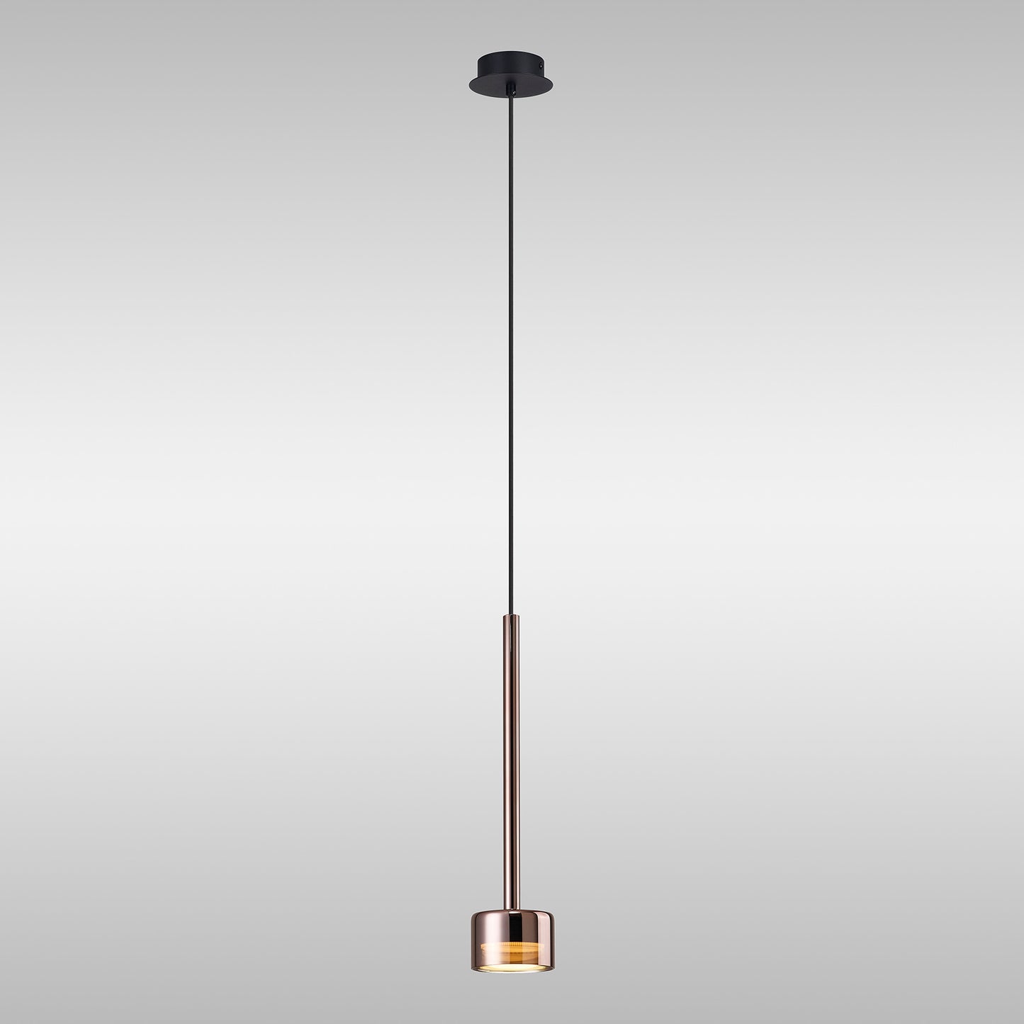 Thorpe Single Pendant Black & Copper